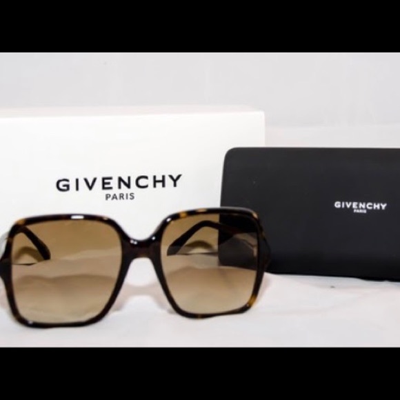 Givenchy Dark Havana Brown Gradient Square Sunglasses Case not included main image 12